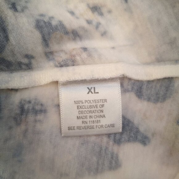 Dress Barn Ladies Multi Colored Animal Print Size XL V-neck Tunic Top - Picture 6 of 11